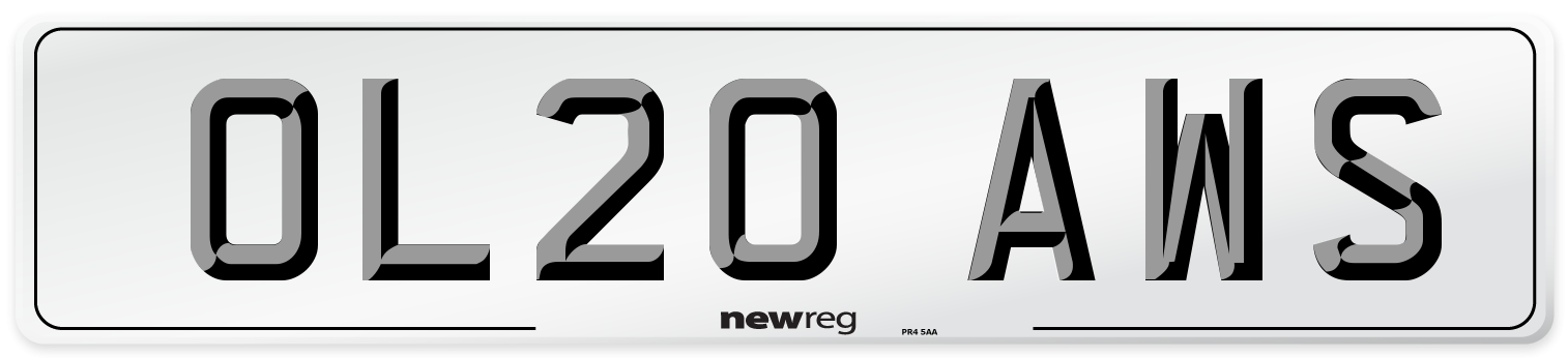 OL20 AWS Number Plate from New Reg